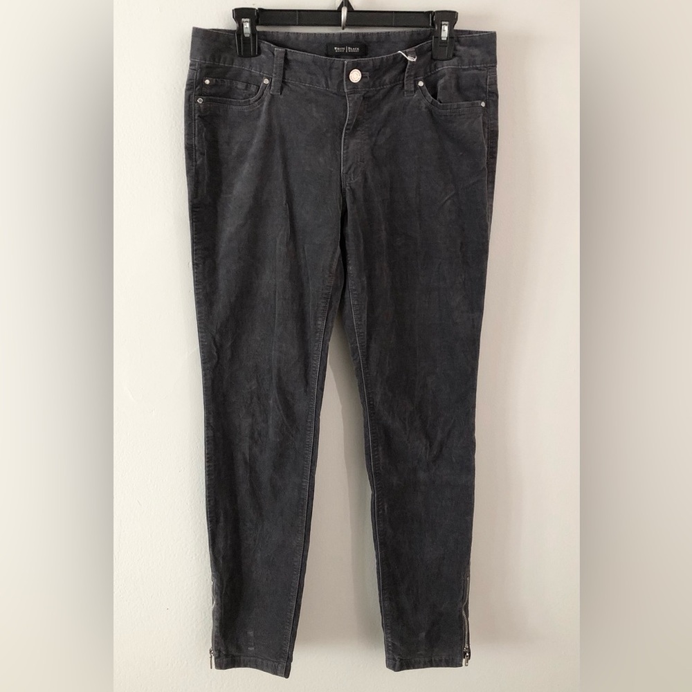 White House Black Market Velour Skinny Jeans